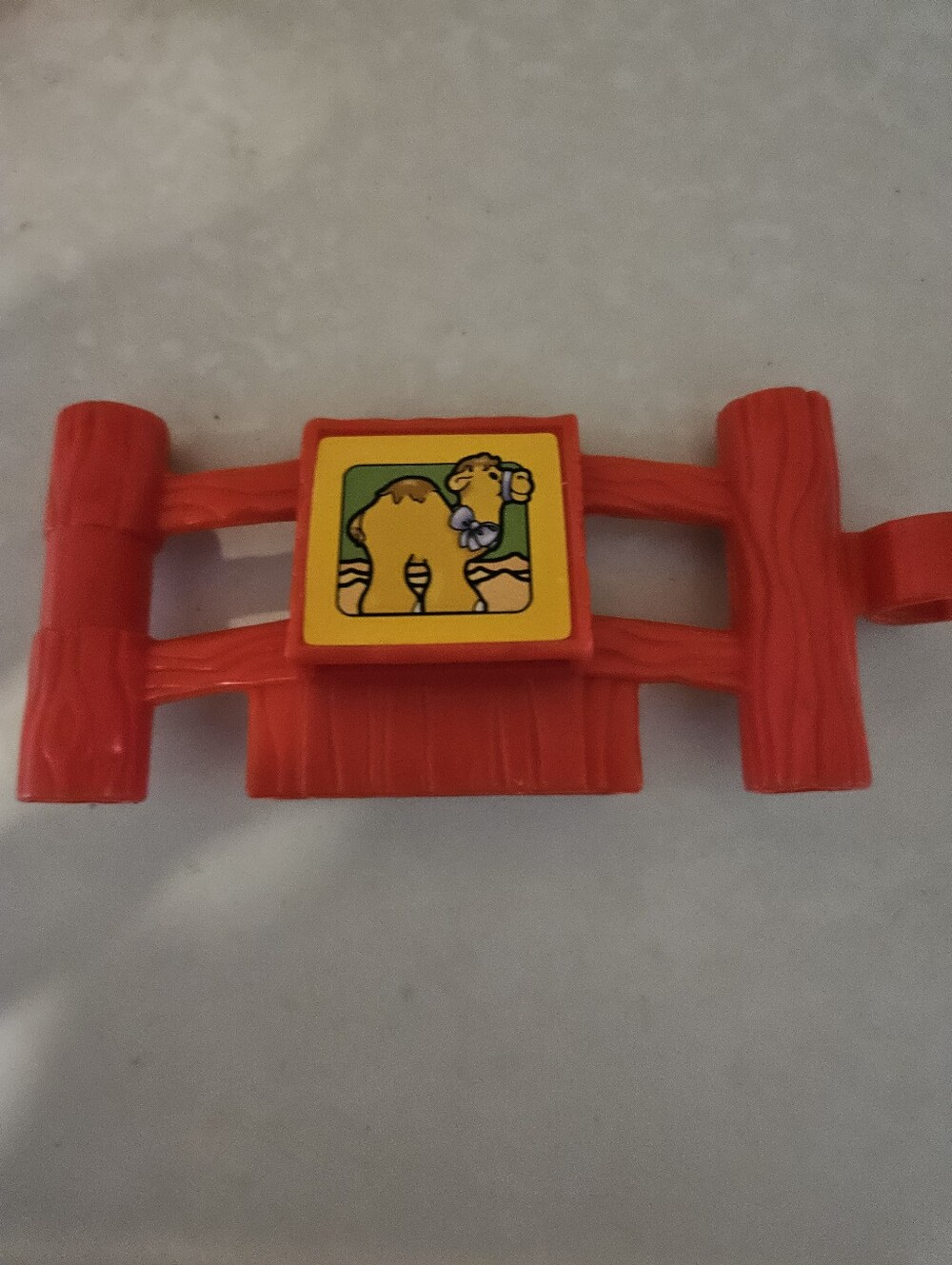 🧡3/$15 Fisher-Price Little People Replacement Red Fence Camel Zoo